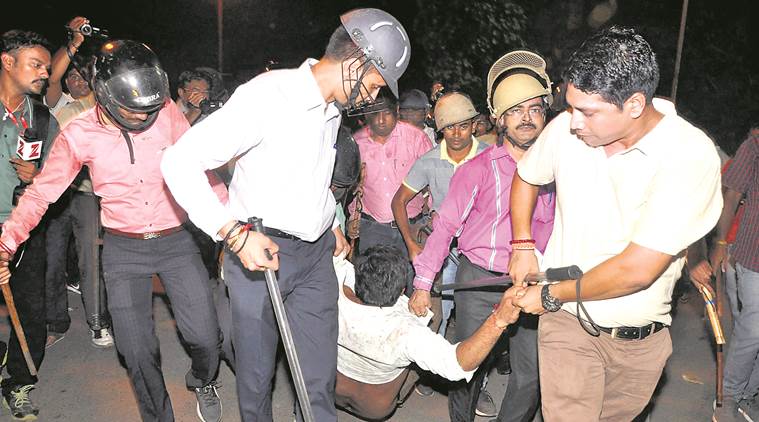 Patidar protesters, Gujarat Patidar protesters, Surat police, surat police on Patidar protesters, gujarat news, indian express news
