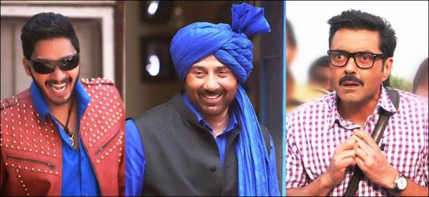 poster boys pics, poster boys, sunny deol, bobby deol, shreyas talpade