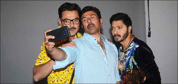 poster boys pics, poster boys, sunny deol, bobby deol, shreyas talpade