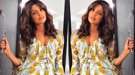 Priyanka Chopra keeps it fresh and quirky in this pineapple print Ritu Kumar dress