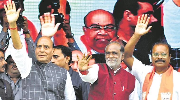 Telangana Liberation Day , Rajnath Singh, Nizamabad , Hyderabad, Narendra Modi Birthday, Indian Express News 