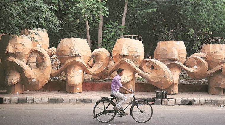 dussehra, Ravan effigies, sdmc, indian express news, delhi news