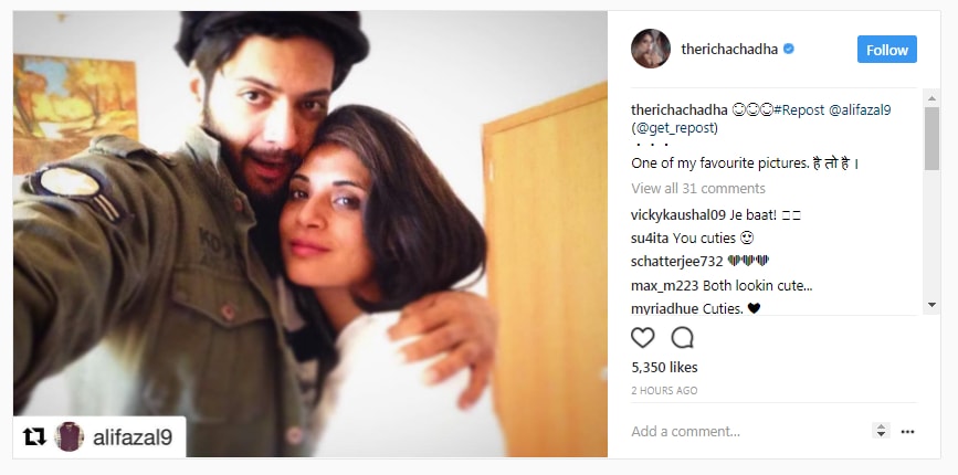 Ali Fazal, Richa Chadha, Ali Fazal Richa Chadha, Ali Fazal Richa Chadha relationship, Ali Fazal Richa Chadha photo