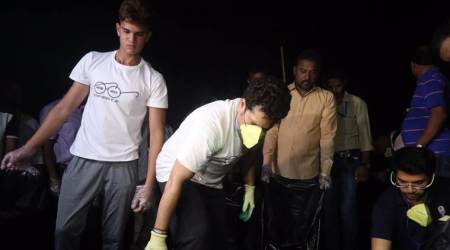 Sachin Tendulkar along with son Arjun, participate in Swachh Bharat week