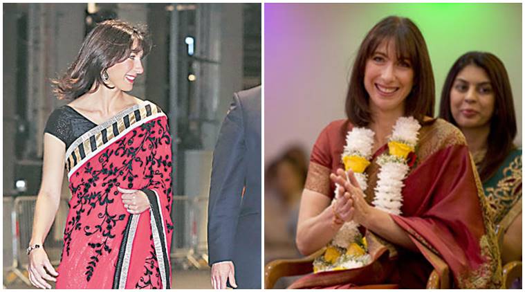 Shinzo Abe, Narendra Modi, Akie Abe, Oprah Winfrey, Samantha Cameron, Aishwarya Rai Bachchan, Naoi Campbell, Lady Gaga, sari, salwar kameez indian express, indian express news