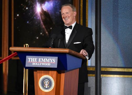 stephen colbert, sean spicer, emmy awards, primetime emmy swards, primetime 69th emmy awards, donald trump