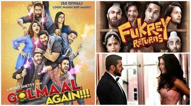 Golmaal Again, Judwaa 2, Tiger Zinda Hai, Fukrey Returns, bollywood sequels, upcoming sequels, Bollywood films,