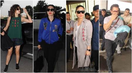 Celebrity spotting: Kareena Kapoor Khan, Karisma Kapoor, Taapsee Pannu and Aamir Khan rock airport look