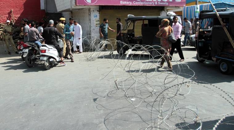 Srinagar, Srinagar curfew, Srinagar restrictions, Muharram, Srinagar Muharram, India news, Indian express