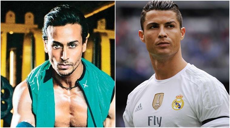Image result for Tiger Shroff's Dream is to act in Biopic of Football Player Cristiano Ronaldo