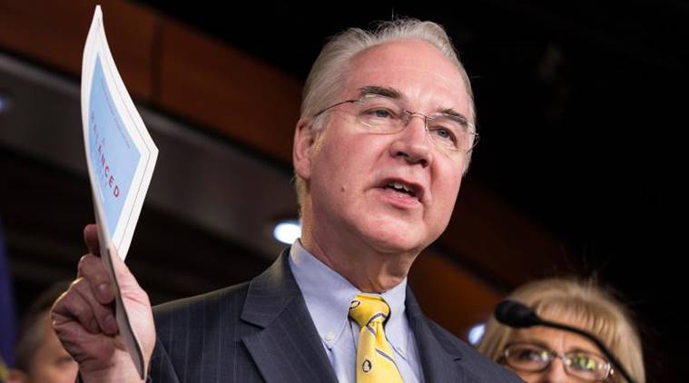 Tom Price, Health Secretary, Tom Price travels, private planes, Tom Price donald trump, Health review, Obamacare, Healthcare bill, Us healthcare system, World News, Indian Express