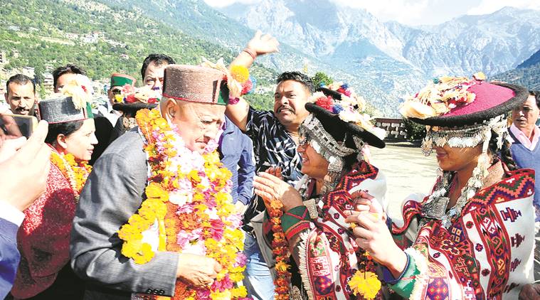 Virbhadra Singh, Kashang hydel project, Himachal Pradesh CM, water project, indian express, india news