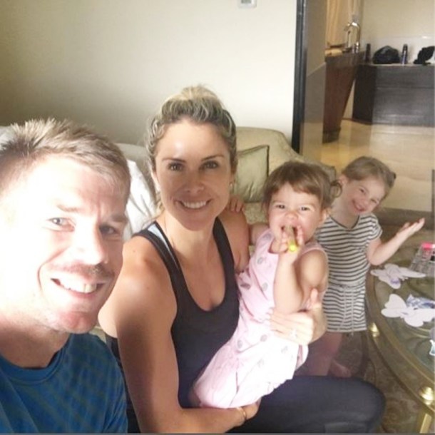 David Warner, David Warner wife, David Warner family, India vs Australia, Candice Warner, Australia tour of India, cricket news, indian express