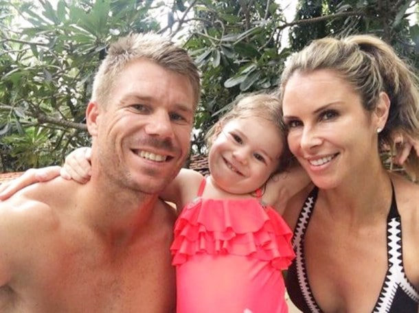 David Warner, David Warner wife, David Warner family, India vs Australia, Candice Warner, Australia tour of India, cricket news, indian express
