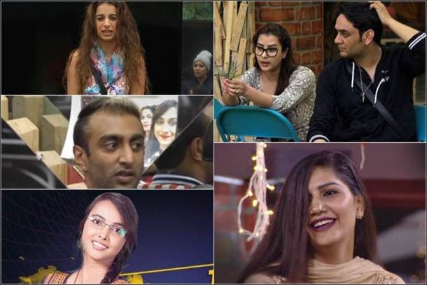 nominated contestants, Shilpa Shinde, Benafsha Soonavala, Luv Tyagi, Sapna Choudhary, Jyoti Kumari, Akash Dadlani, vikas gupta, bigg boss 11 photos