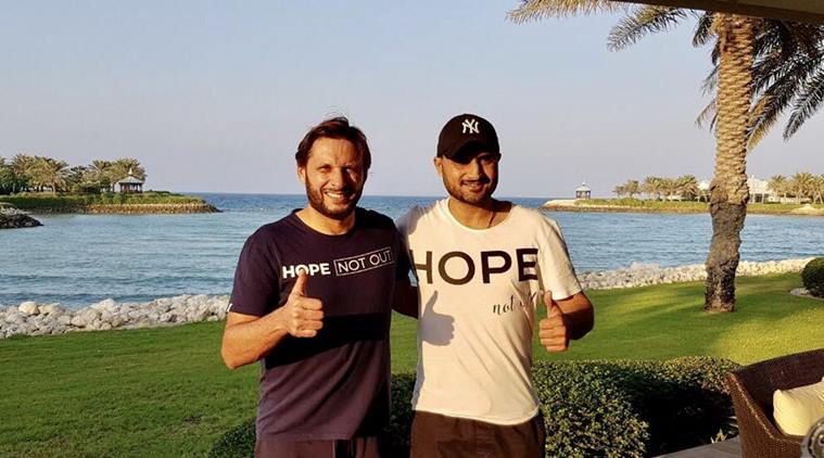 Shahid Afridi Foundation, Shahid Afridi, Harbhajan Singh, sports news, cricket, Indian Express