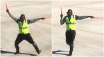 VIDEO: Airport ground personnel DANCES while giving signals to the pilot
