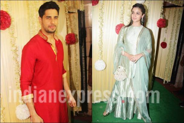 ekta kapoor diwali, ali bhatt diwali, sidharth malhotra diwali, alia sidharth, sidharth alia photos, ali sidharth images