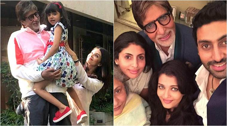 Image result for amitabh 75 birthday with family