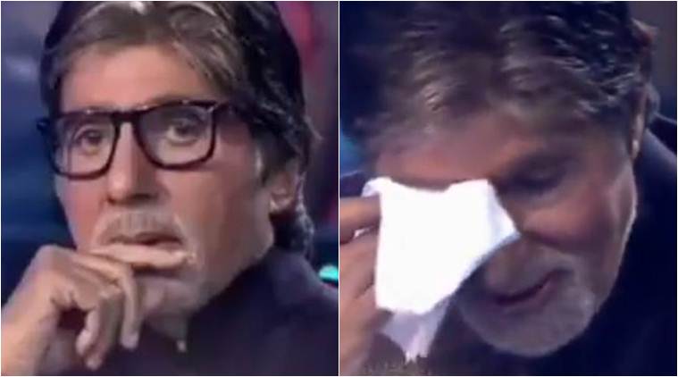 amitabh bachchan, kaun banega crorepati, KBC 9, kaun banega crorepati season 9, amitabh bachchan emotional, amitabh bachchan cry, amitabh bachchan video, amitabh bachchan school