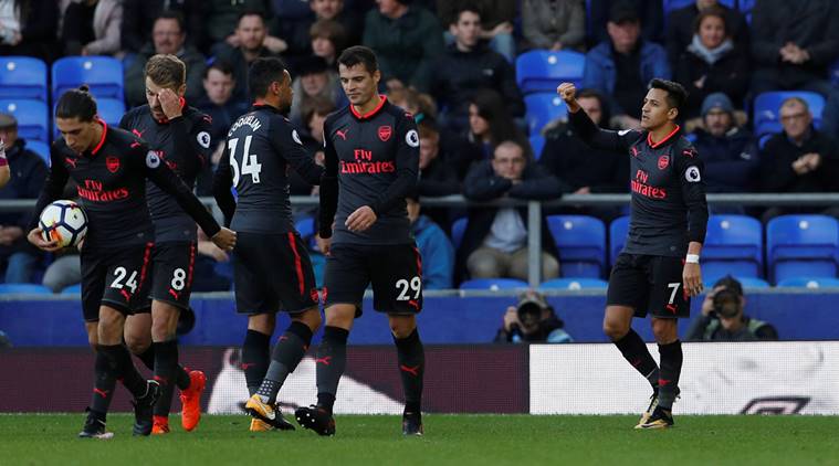 Arsenal vs Everton, Ozil, Aaron Ramsey, Alexis Sanchez, Premier League, Football news, Indian Express 