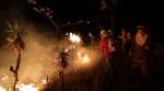 Hundreds of volunteers help control wildfire in Brazil