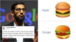 Sundar Pichai wins Internet by prioritising Apple vs Google ‘cheese in burger’ emoji issue; Twitterati weigh in