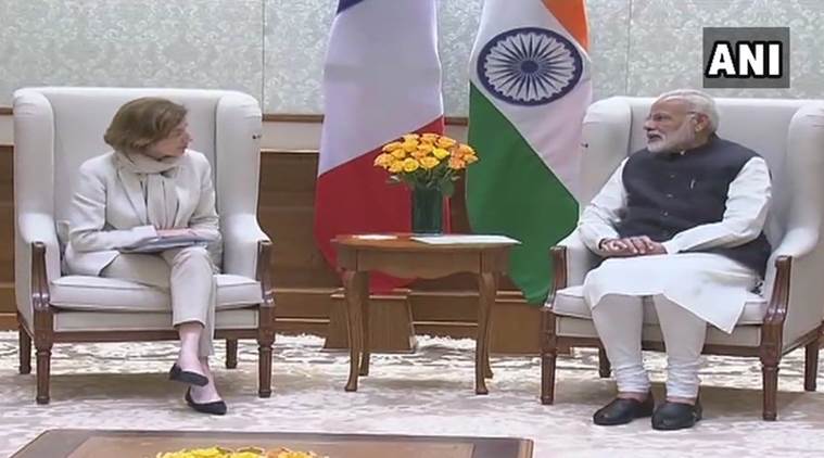 Florence Parley, Narendra Modi, India France, Emmanuel Macron, Macron in India, Nirmala Sithraman, Rafael Deal, India France relations, defence production, national security, India News, Indian Express