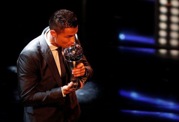 Cristiano Ronaldo, FIFA Best player award, Buffon, Zinedine Zidane, FIFA World XI, FIFA Awards photos, Ronaldo FIFA best player 2017, Football news, indian Express