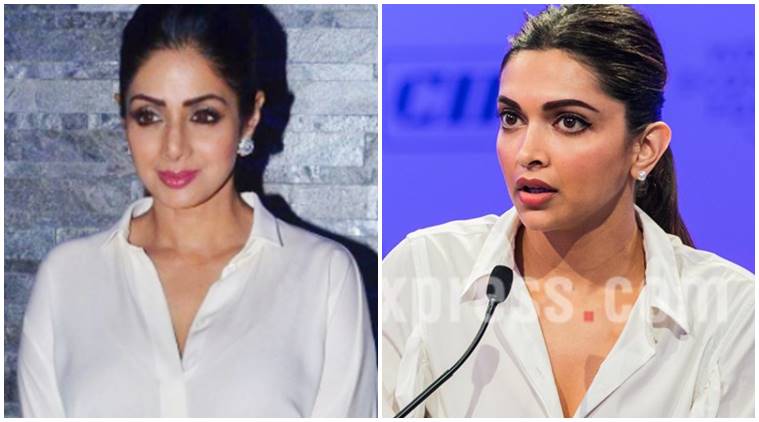 deepika padukone, sridevi, deepika padukone latest photos, sridevi latest photos, deepika padukone fashion, sridevi fashion, celeb fashion, bollywood fashion, indian express, indian express news