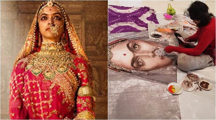 deepika padukone, deepika padukone against padmavati destruction, padmavati artwork destruction, deepika padukone padmavati, deepika padukone tweets, padmavati controversy, padmavati rangoli, padmavati vandalism, deepika padukone controversy, ranveer singh, shahid kapoor, sanjay leela bhansali