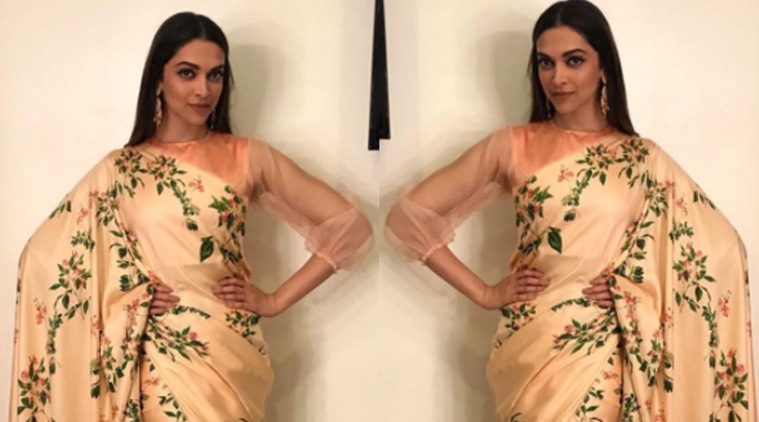 Deepika Padukone, Deepika Padukone latest photos, Deepika Padukone fashion, Deepika Padukone raw mango sari, indian express, indian express news