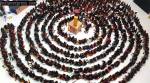 600 women created Guinness World Record with the longest head massage chain in Mumbai