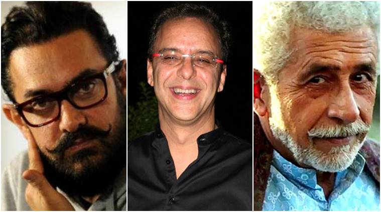 Vidhu Vinod Chopra, Aamir Khan, Naseeruddin Shah, Vidhu Vinod Chopra Aamir KHan