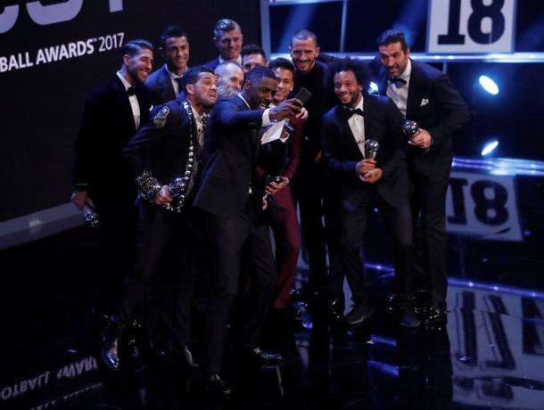 Cristiano Ronaldo, FIFA Best player award, Buffon, Zinedine Zidane, FIFA World XI, FIFA Awards photos, Ronaldo FIFA best player 2017, Football news, indian Express