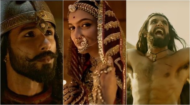 padmavati, ranveer singh, deepika padukone, shahid kapoor, padmavati trailer