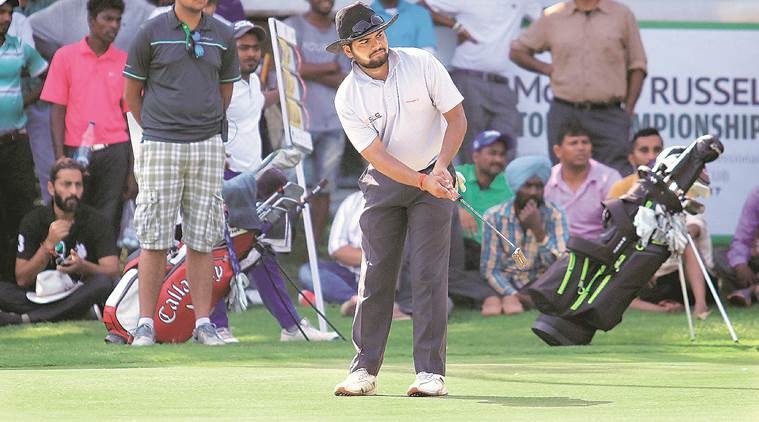 Chandigah golfer Shubhankar Sharma , Take Open Golf Championship, Chandigarh Golf Club , chandigarh sports news, chandigarh news, indian express news 