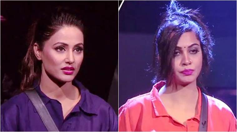 hina khan, arshi khan, hina arshi fights, arshi hina fights, bigg boss 11 images 