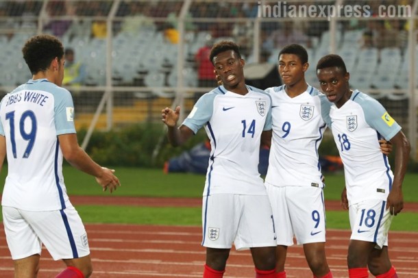 fifa u-17 world cup, u-17 wc, u-17 world cup, england u-17, england vs brazil, football, sports, indian express