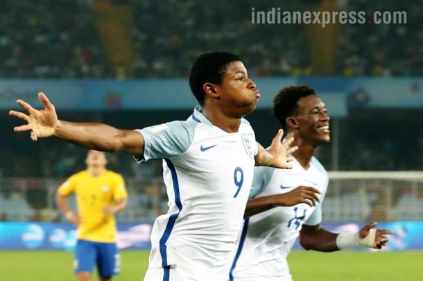 fifa u-17 world cup, u-17 wc, u-17 world cup, england u-17, england vs brazil, football, sports, indian express
