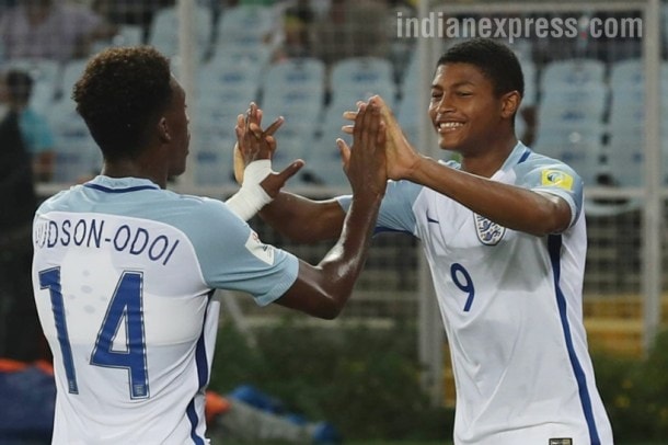 fifa u-17 world cup, u-17 wc, u-17 world cup, england u-17, england vs brazil, football, sports, indian express