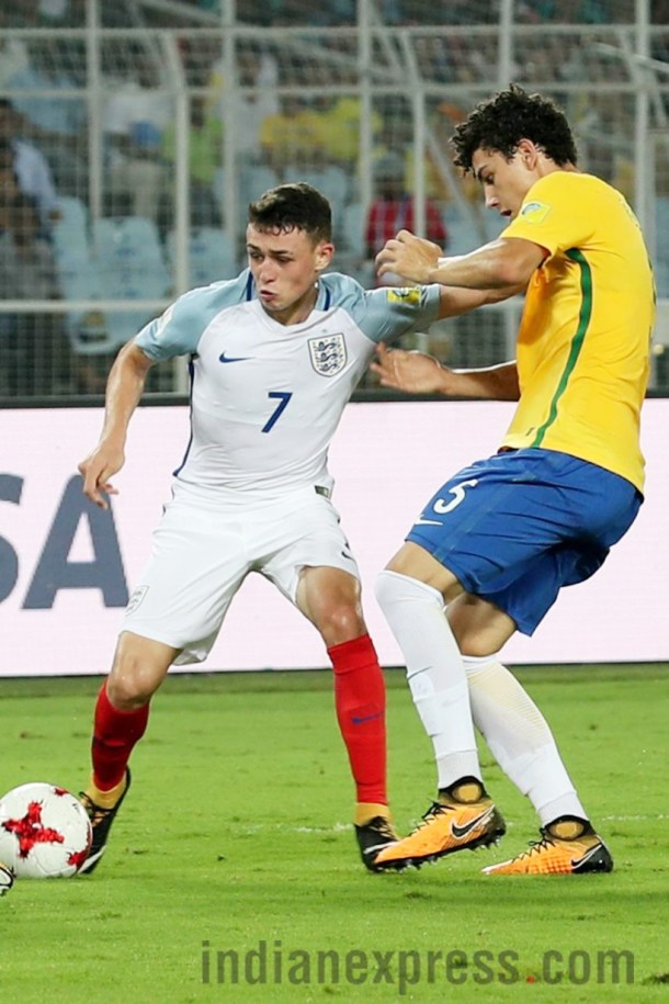 fifa u-17 world cup, u-17 wc, u-17 world cup, england u-17, england vs brazil, football, sports, indian express