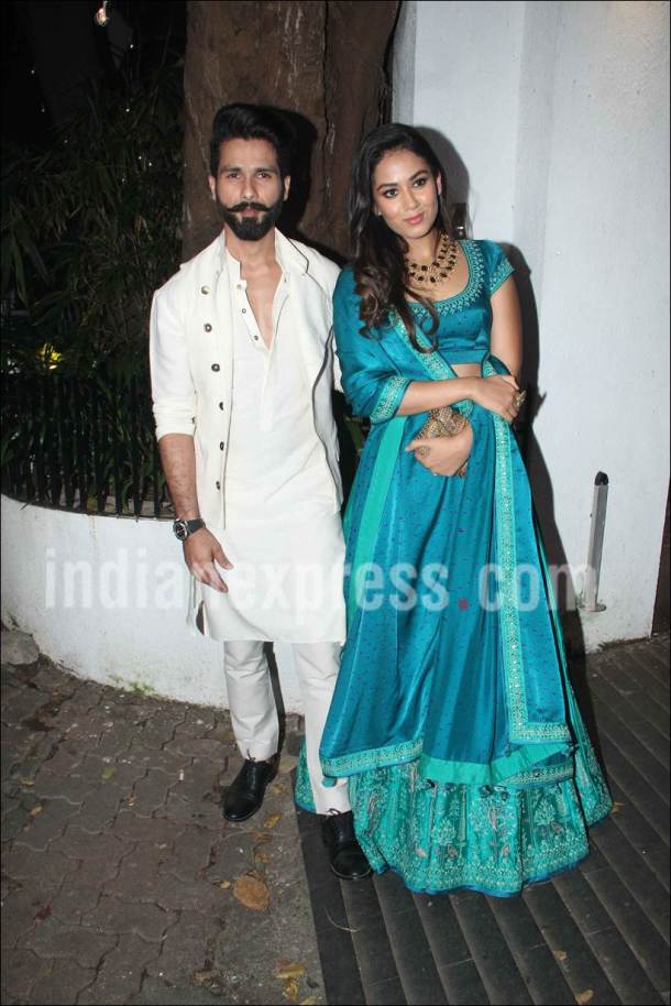 shahid kapoor, shahid mira photos, shahid kapoor mira rajput aamir khan, aamir khan diwali party, shahid mira images, shahid mira photos