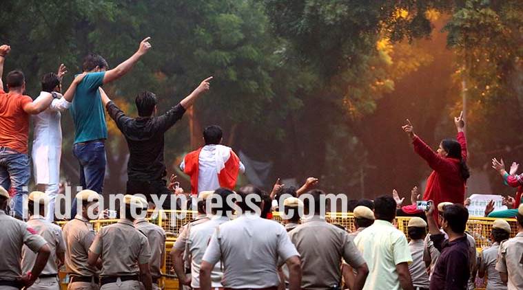 Jantar Mantar, Jantar Mantar Protest, NGT, National Green Tribunal, ban on protest at, Jantar Mantar, protesters, protests sites in India, GST Protests, Student protests, political protest, India News, Indian Express