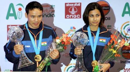 Jitu Rai-Heena Sidhu win 10m Air Pistol mixed team gold at ISSF World Cup Final