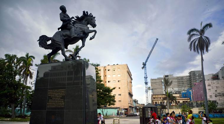 Cuba, Jose Marti statue, Donald Trump, Independence hero Jose Marti, US Cuba tension, World news, Indian Express