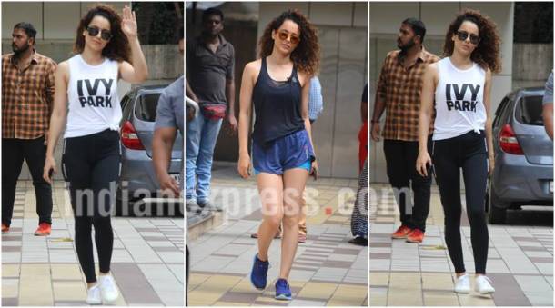kangana ranaut, kangana ranaut gym, kangana ranaut gym clothes, kangana ranaut gym wear, kangana ranaut hot