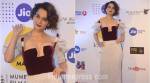 Kangana Ranaut looks bold and beautiful in a bicolour risqué dress at MAMI red carpet