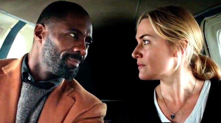 Resultado de imagem para idris elba and kate winslet the mountain between us