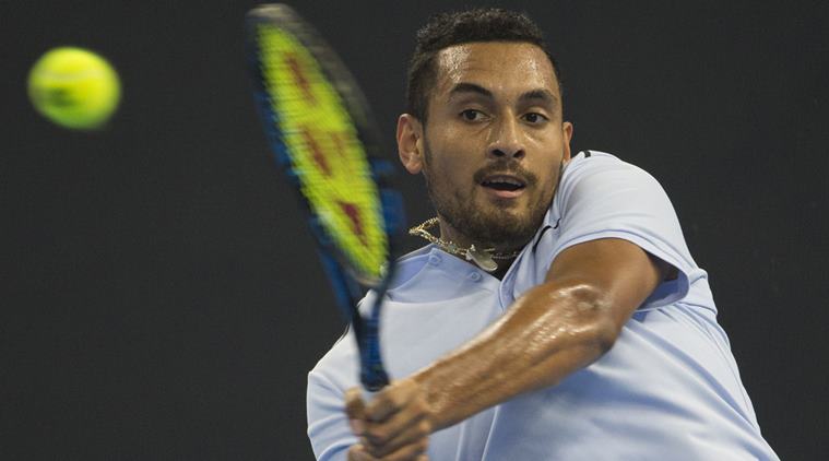 Nick Kyrgios, Nick Kyrgios retired, Shanghai Masters, Steve Johnson, sports news, tennis, Indian Express